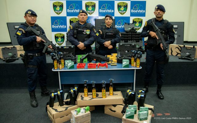 Prefeito de Boa Vista reforça segurança com entrega de novos equipamentos para Guarda Municipal