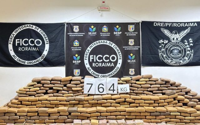 FICCO-RR apreendeu cerca de 764 kg de drogas em Roraima