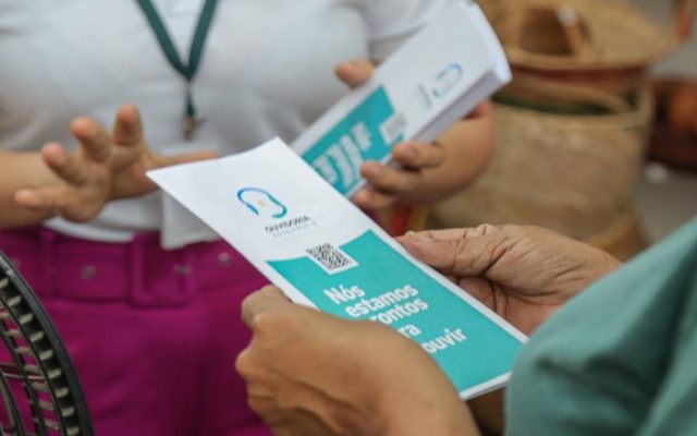 CENTRO DE BOA VISTA: Clientes e trabalhadores do Mercado Municipal São Francisco recebem orientações da Ouvidoria-Geral da ALE-RR