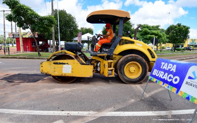 Prefeitura de Boa Vista recupera mais de 260 vias com Operação Tapa-Buracos