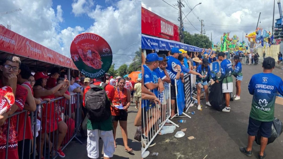 Em parceria com os bois Caprichoso e Garantido, ação leva reciclagem e conscientização ambiental ao Festival de Parintins