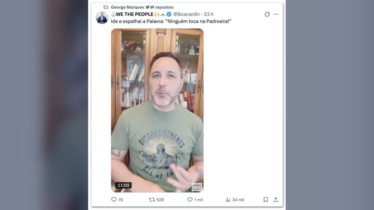 Campanha de Flávio Bolsonaro pede prisão de servidor do Planalto por fake news sobre Nossa Senhora Aparecida