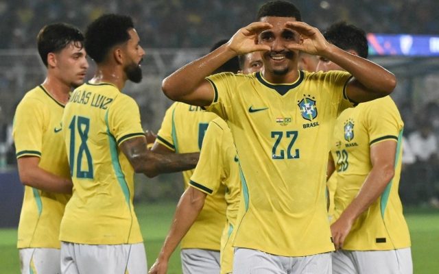 Estêvão volta a marcar pela seleção em goleada sobre a Índia