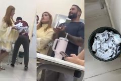 Ex-candidata rasga panfletos contra Flávio Bolsonaro na UFRR