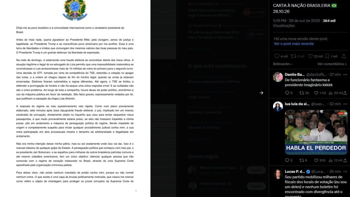 Flávio Bolsonaro foge do Brasil e se declara 'líder' após eleição