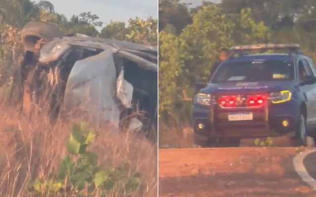 Motorista morre após caminhonete bater em poste na RR-203 em Amajari