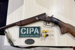 PMRR apreende espingarda artesanal em fiscalização de desmatamento