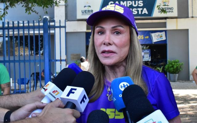 Teresa Surita vota na Uerr e afirma confiança na vitória para o Senado